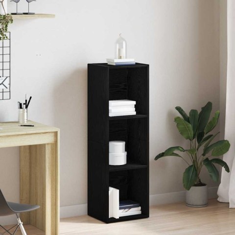 Regał biblioteczny Czarny Dąb 36x30x114 cm Drewno klejone Lumarko! Lumarko!