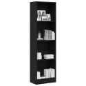 Regał biblioteczny Czarny Dąb 40x24x143 cm Drewno klejone Lumarko! Lumarko!
