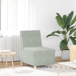 Sofa Fotel Jasnoszary 55 cm Aksamit Lumarko! Lumarko!