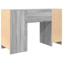 Biurko Sonoma Szare 120x42x76 cm Drewno klejone Lumarko! Lumarko!