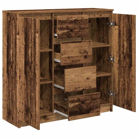 Komoda z szufladami Stare drewno 100,5x35x98,5cm Drewno klejone Lumarko! Lumarko!