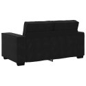 Sofa 2-osobowa, czarna, 120 cm, tapicerowana aksamitem Lumarko! Lumarko!