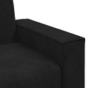 Sofa 2-osobowa, czarna, 120 cm, tapicerowana aksamitem Lumarko! Lumarko!