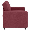 Sofa 2-osobowa w kolorze czerwonego wina 120 cm Tkanina Lumarko! Lumarko!