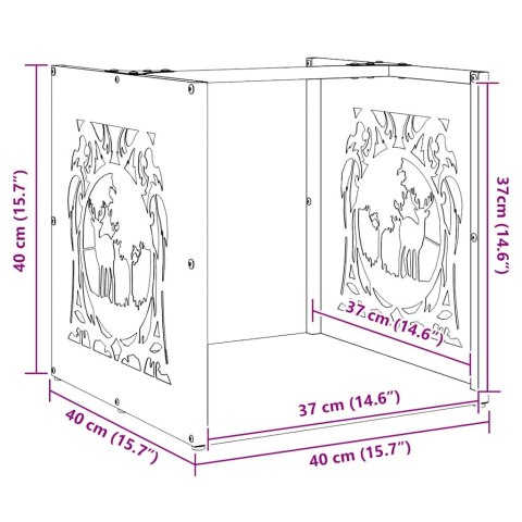 Stojak na drewno opałowe Stal walcowana na zimno Lumarko! Lumarko!