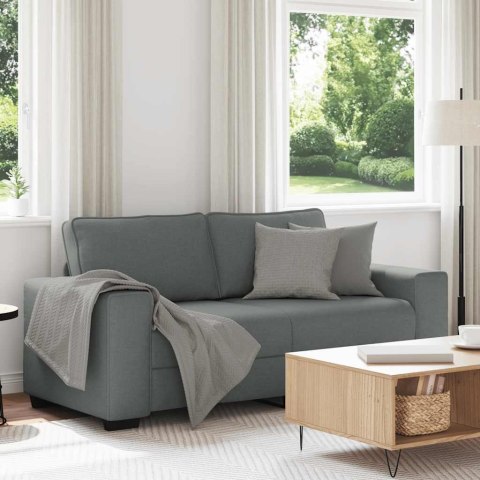 Sofa 2-osobowa, ciemnoszara, 140 cm, tapicerowana tkaniną Lumarko! Lumarko!
