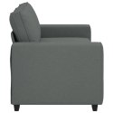 Sofa 2-osobowa, ciemnoszara, 140 cm, tapicerowana tkaniną Lumarko! Lumarko!