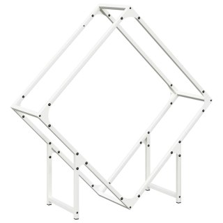 Stojak na drewno opałowe, biały, 80x25x80 cm Lumarko! Lumarko!
