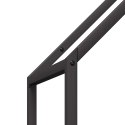 Stojak na drewno opałowe czarny 40x25x120 cm Lumarko! Lumarko!
