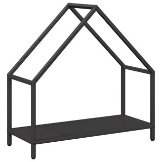 Stojak na drewno opałowe czarny 60x25x60 cm Lumarko! Lumarko!