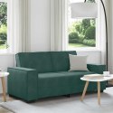 Sofa 2-osobowa, ciemnozielona, 140 cm, tapicerowana aksamitem Lumarko! Lumarko!