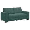 Sofa 2-osobowa, ciemnozielona, 140 cm, tapicerowana aksamitem Lumarko! Lumarko!