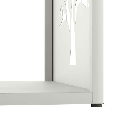 Stojak na drewno opałowe biały Stal walcowana na zimno Lumarko! Lumarko!