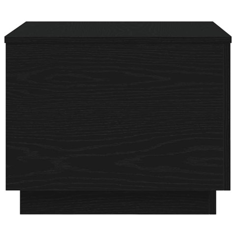 Stolik kawowy z oświetleniem LED, czarny dąb, 50x50x40 cm Lumarko! Lumarko!