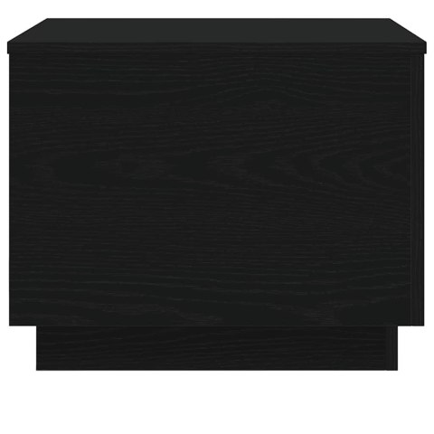 Stolik kawowy z oświetleniem LED, czarny dąb, 50x50x40 cm Lumarko! Lumarko!