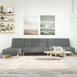 Sofa rozkładana L, ciemnoszara, 255x140x70 cm, tkanina Lumarko! Lumarko!