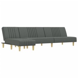 Sofa rozkładana L, ciemnoszara, 255x140x70 cm, tkanina Lumarko! Lumarko!