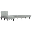 Sofa rozkładana L, jasnoszara, 255x140x70 cm, aksamit Lumarko! Lumarko!