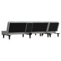Sofa rozkładana L, jasnoszara, 255x140x70 cm, aksamit Lumarko! Lumarko!