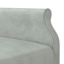 Sofa rozkładana L, jasnoszara, 271x140x70 cm, aksamit Lumarko! Lumarko!