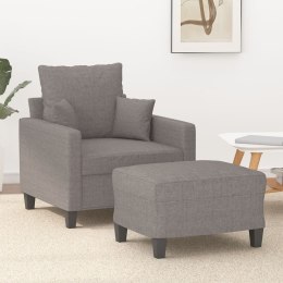 Fotel z podnóżkiem, taupe, 60 cm, obity tkaniną Lumarko! Lumarko!