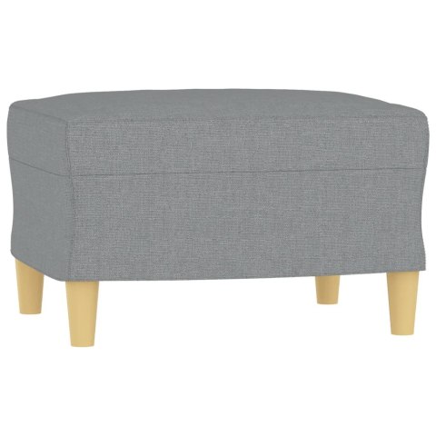 3-osobowa sofa z podnóżkiem, jasnoszara, 180 cm, tkaniną Lumarko! Lumarko!