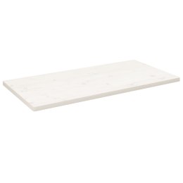 Blat stołu, biały, 110x60x2,5cm, lite drewno sosnowe, prostokąt Lumarko! Lumarko!