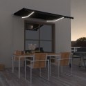 Ręcznie zwijana markiza z LED, 300 x 250 cm, antracytowa Lumarko! Lumarko!