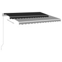 Ręcznie zwijana markiza z LED, 300 x 250 cm, antracytowa Lumarko! Lumarko!