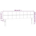 Zagłówek do łóżka z LED, taupe, 160x5x78/88 cm, tkanina Lumarko! Lumarko!