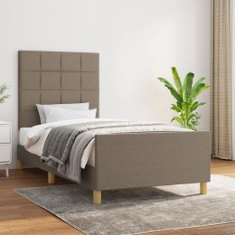 VidaXL Rama łóżka bez materaca Taupe 80x200 cm Tkanina