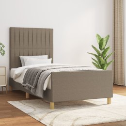 VidaXL Rama łóżka bez materaca Taupe 80x200 cm Tkanina