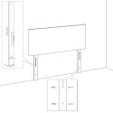 Rama łóżka z zagłówkiem, ciemnobrązowa 80x200 cm obita tkaniną Lumarko! Lumarko!