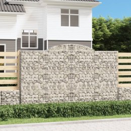 Kosze gabionowe, 6 szt, 300x30x180/200 cm, galwanizowane żelazo Lumarko! Lumarko!