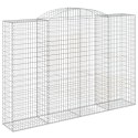 Kosze gabionowe, 7 szt, 300x50x200/220 cm, galwanizowane żelazo Lumarko! Lumarko!