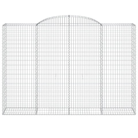 Kosze gabionowe, 7 szt, 300x50x200/220 cm, galwanizowane żelazo Lumarko! Lumarko!