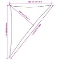 Żagiel przeciwsłoneczny, 160 g/m², kremowy, 4x5x6,8 m, HDPE Lumarko! Lumarko!