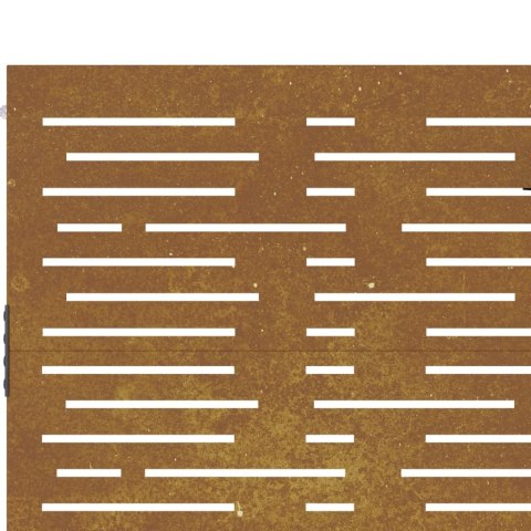 Furtka ogrodowa, 105x155 cm, stal kortenowska, motyw prostokąty Lumarko! Lumarko!