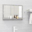Lustro łazienkowe, szarość betonu 60x10,5x37 cm Lumarko! Lumarko!