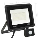 Reflektor LED z czujnikiem, 50 W, ciepłe białe światło Lumarko! Lumarko!