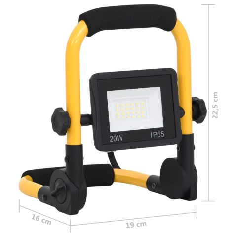 Reflektor LED z uchwytem, 20 W, zimne białe światło Lumarko! Lumarko!