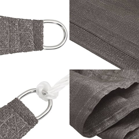 Żagiel przeciwsłoneczny, 160 g/m², antracytowy, 5x7x7 m, HDPE Lumarko! Lumarko!