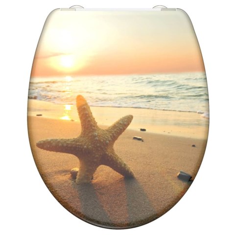 SCHÜTTE Deska sedesowa wolnoopadająca SEA STAR, duroplast z nadrukiem Lumarko! Lumarko!