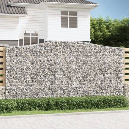 Łukowaty kosz gabionowy 400x30x200/220 cm, galwanizowane żelazo Lumarko! Lumarko!