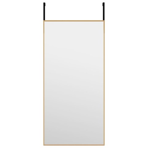 Lustro na drzwi, złote, 30x60 cm, szkło i aluminium Lumarko! Lumarko!