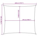 Żagiel przeciwsloneczny, 160 g/m², antracytowy, 2,5x3 m, HDPE Lumarko! Lumarko!