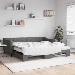 Sofa rozsuwana z materacami, ciemnoszara, 100x200 cm, tkanina Lumarko! Lumarko!