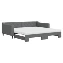 Sofa rozsuwana z materacami, ciemnoszara, 100x200 cm, tkanina Lumarko! Lumarko!