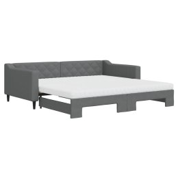 Sofa rozsuwana z materacami, ciemnoszara, 100x200 cm, tkanina Lumarko! Lumarko!
