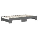Sofa rozsuwana z materacami, ciemnoszara, 100x200 cm, tkanina Lumarko! Lumarko!